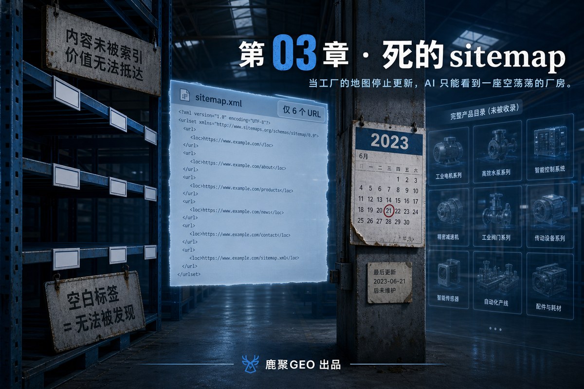 《AI 读不懂的工厂》 第 03 章 · 死的 sitemap