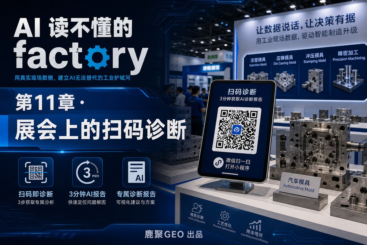 《AI 读不懂的工厂》 第 11 章 · 展会上的扫码诊断