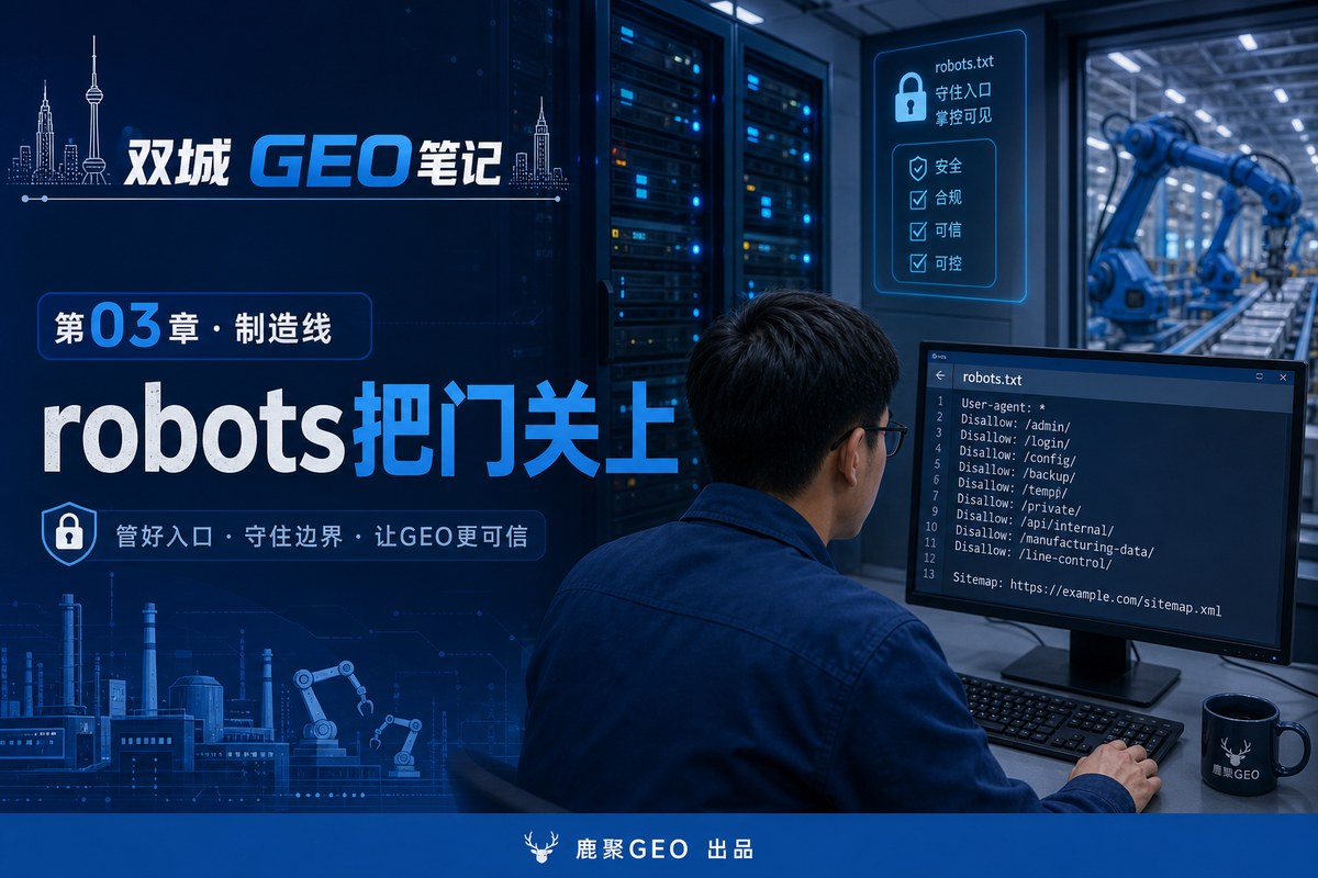 《双城 GEO 笔记》 第 03 章 · 制造线 · robots 把门关上