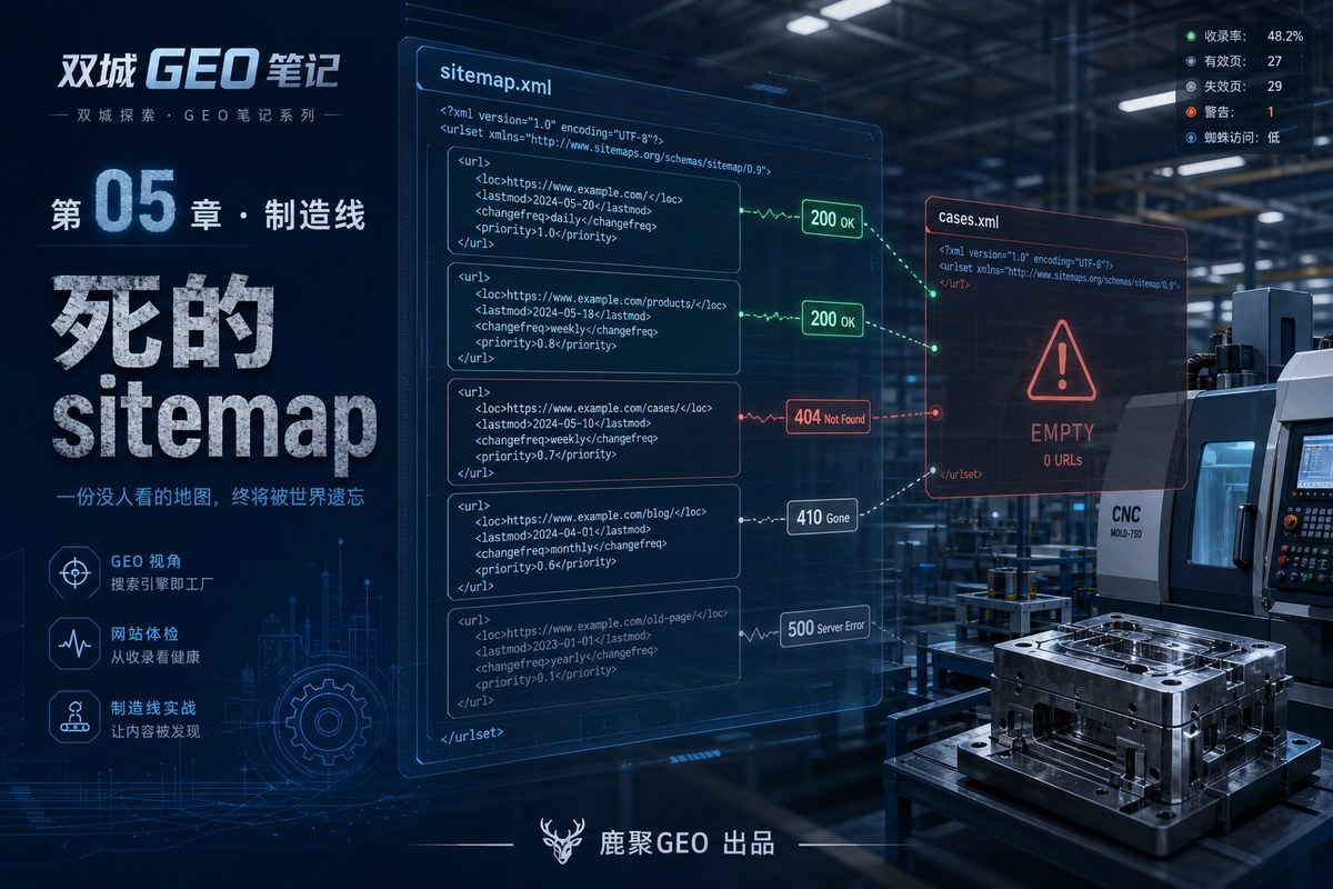 《双城 GEO 笔记》 第 05 章 · 制造线 · 死的 sitemap
