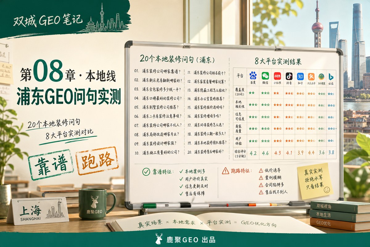 《双城 GEO 笔记》 第 08 章 · 本地线 · 浦东 GEO 问句实测