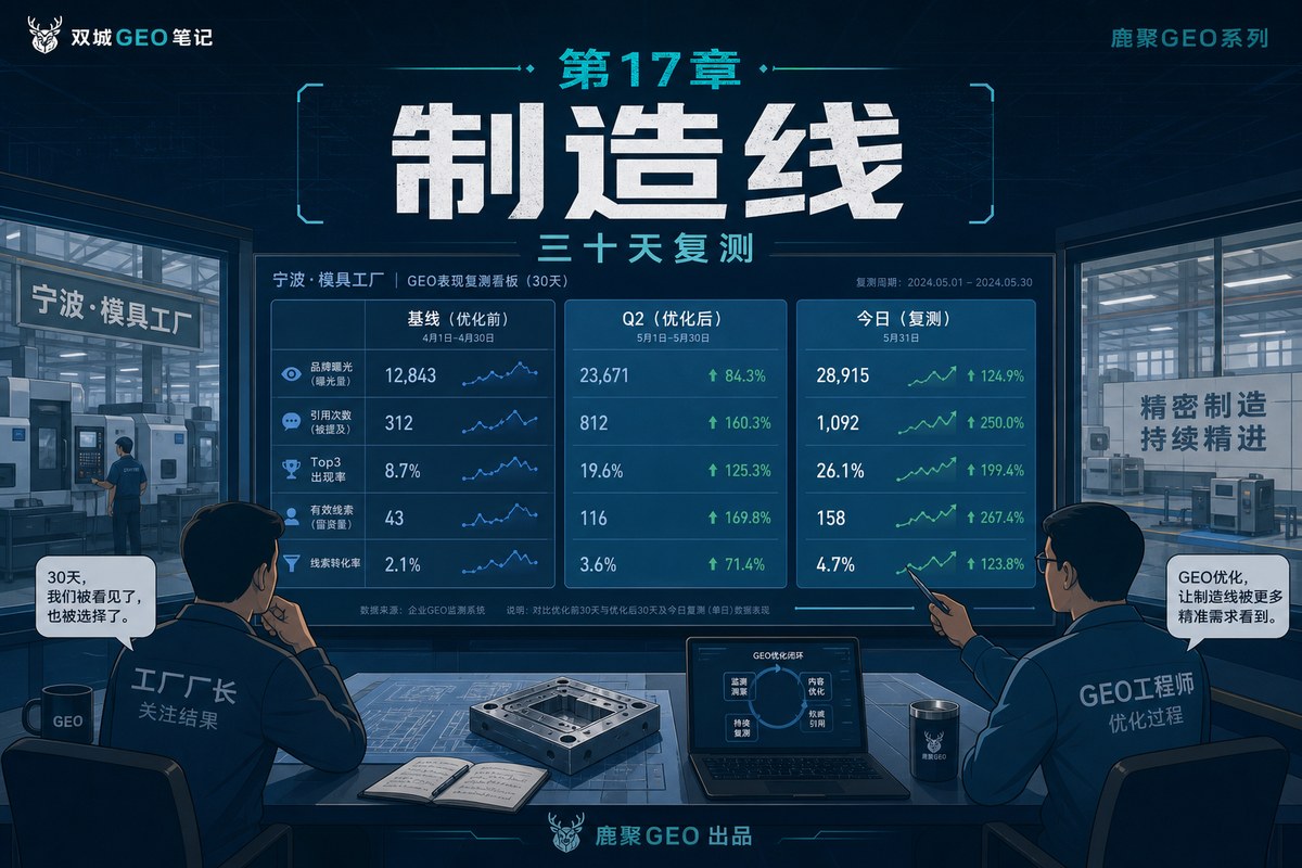 《双城 GEO 笔记》 第 17 章 · 制造线 · 三十天复测