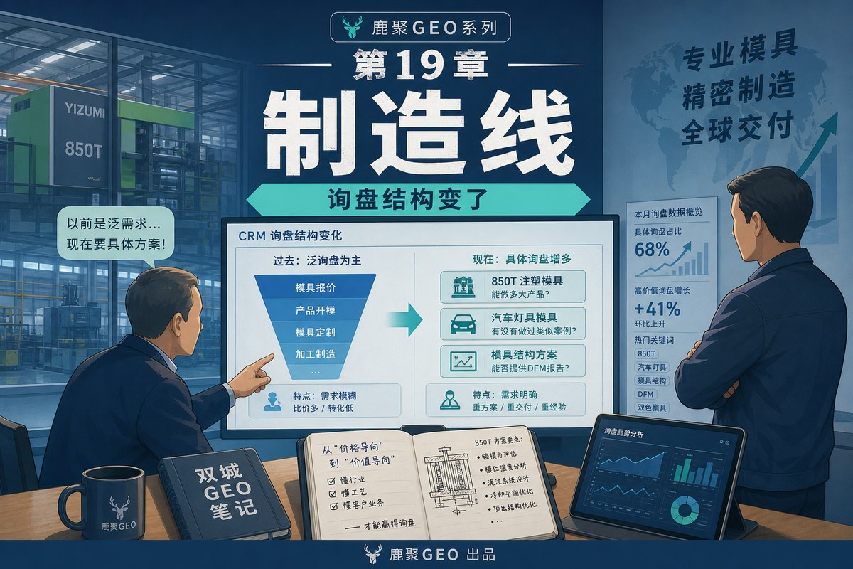 《双城 GEO 笔记》 第 19 章 · 制造线 · 询盘结构变了