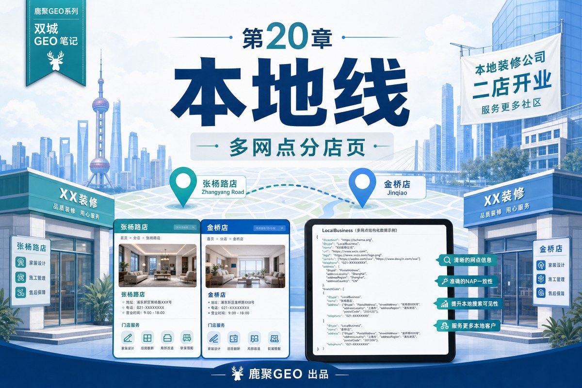 《双城 GEO 笔记》 第 20 章 · 本地线 · 多网点分店页怎么收录