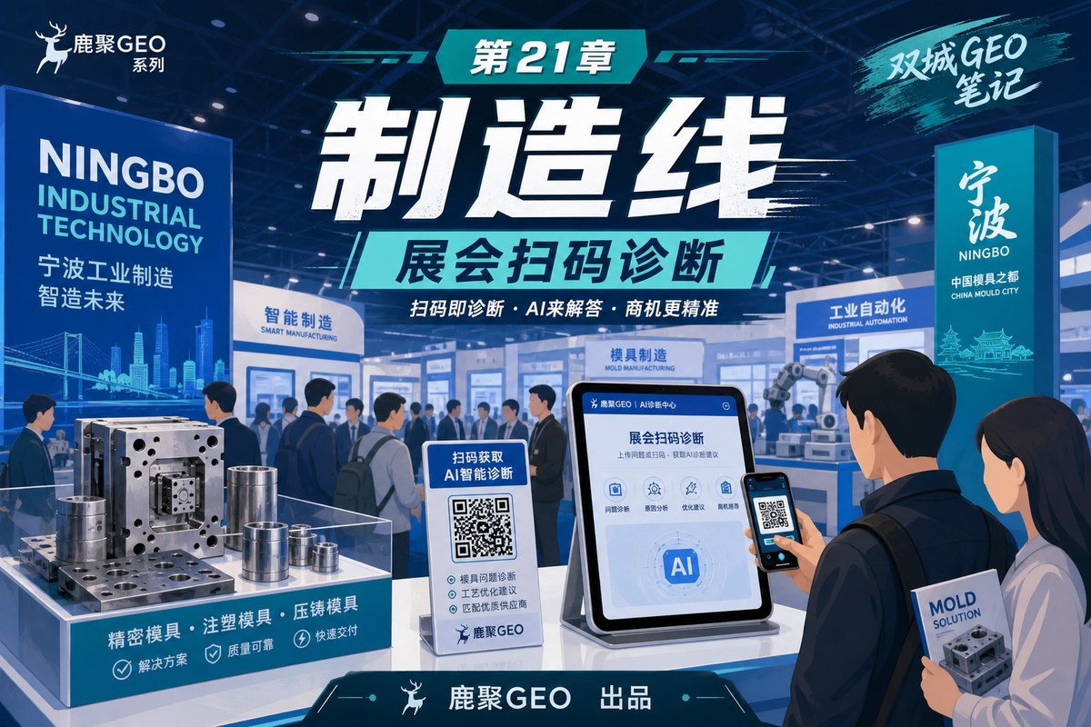 《双城 GEO 笔记》 第 21 章 · 制造线 · 展会扫码诊断