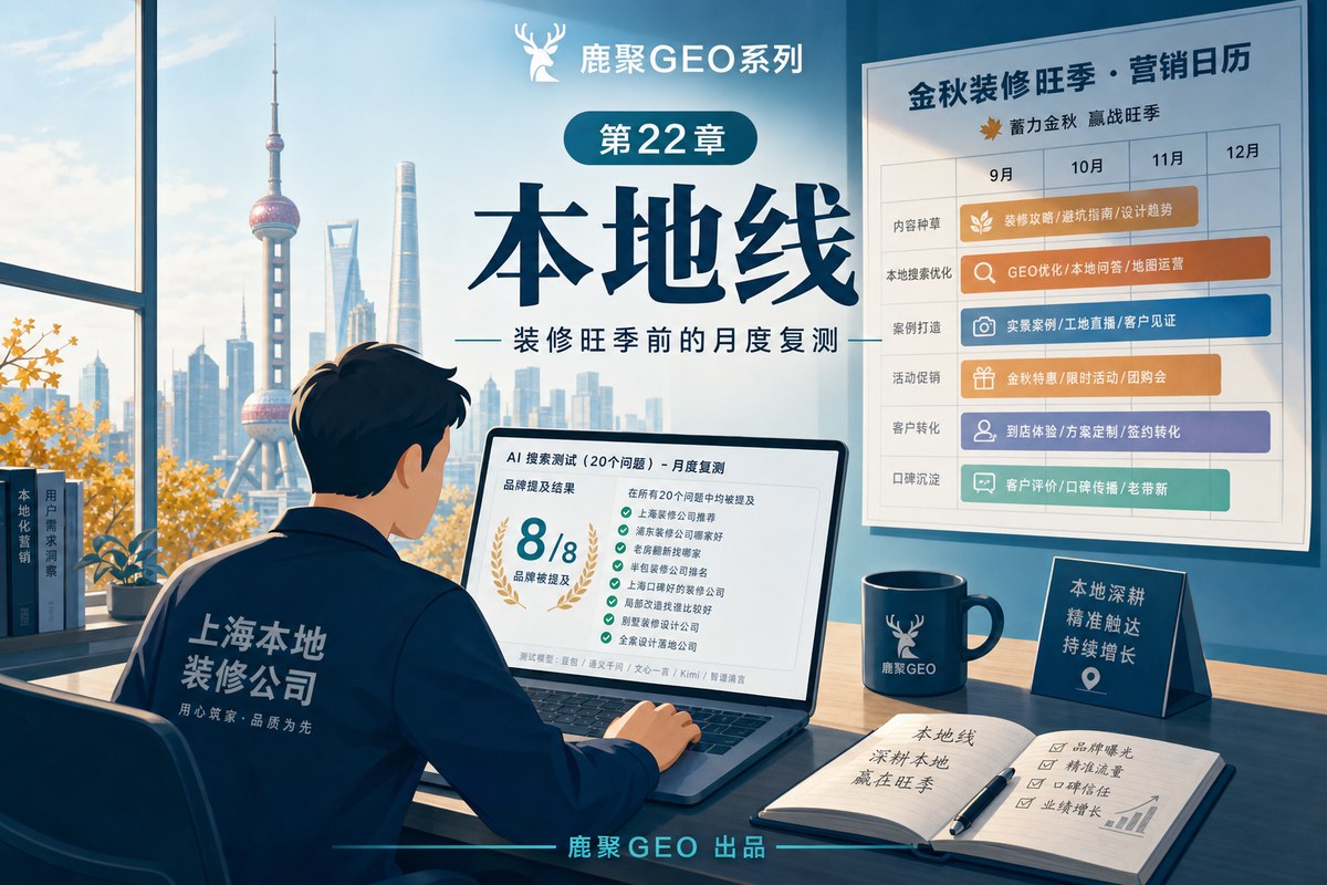 《双城 GEO 笔记》 第 22 章 · 本地线 · 装修旺季前的月度复测