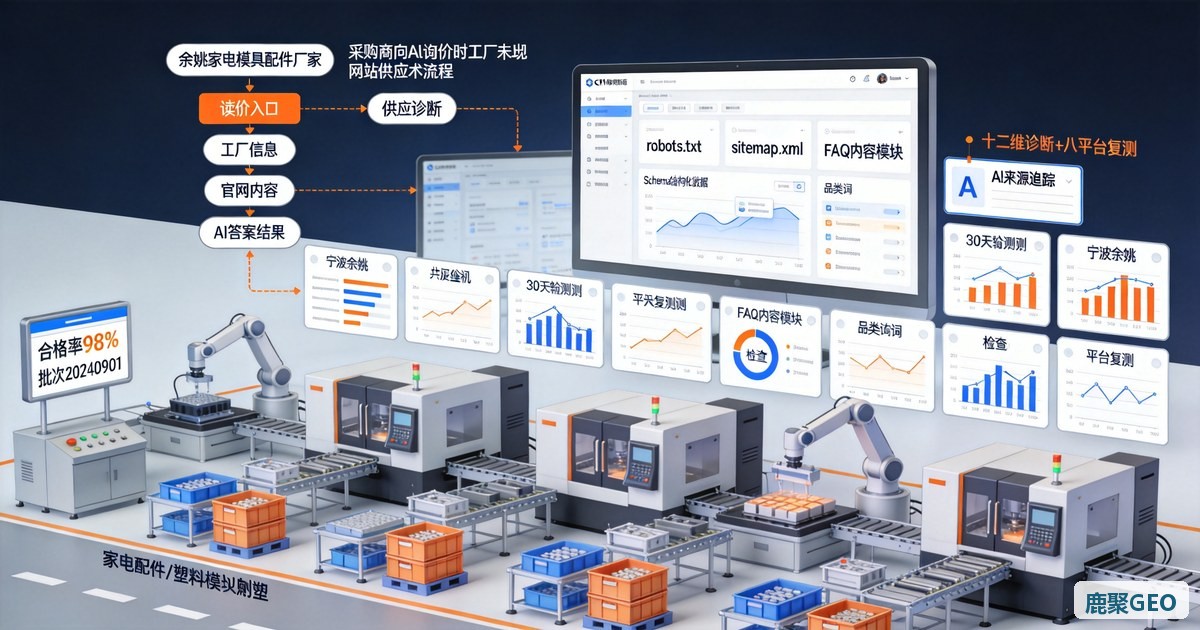宁波余姚市 · 鹿聚GEO 怎么样？——余姚销售问客户「AI 里有没有我们」