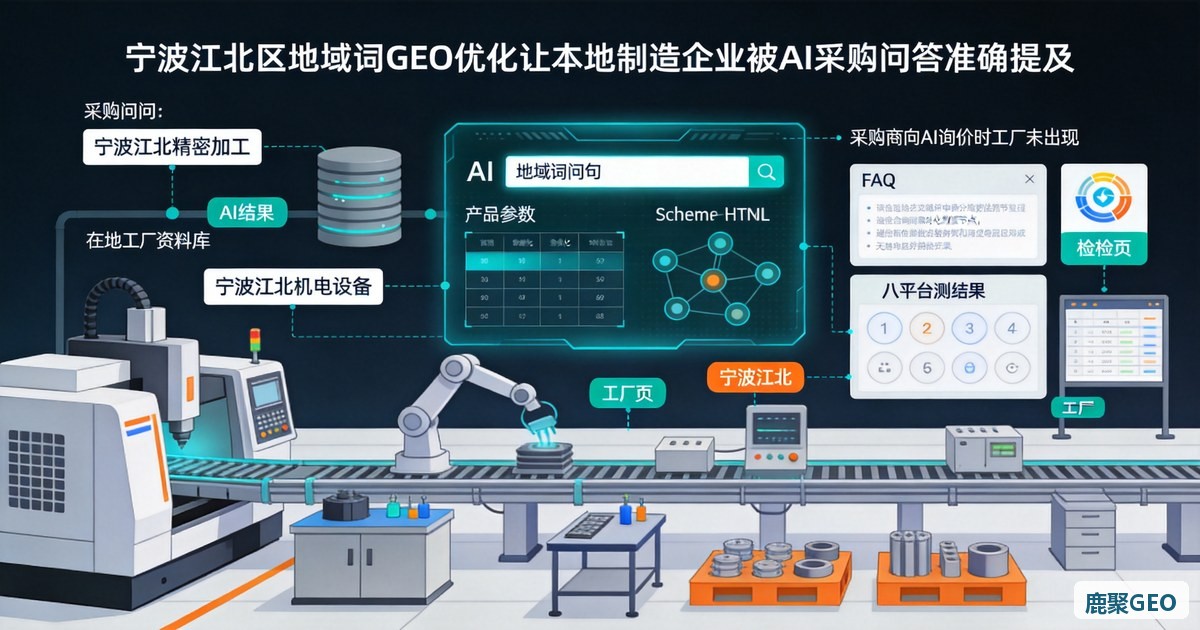宁波江北区地域词 GEO 优化公司怎么选？——江北高新区采购先问 Kimi「宁波江北精密加工」