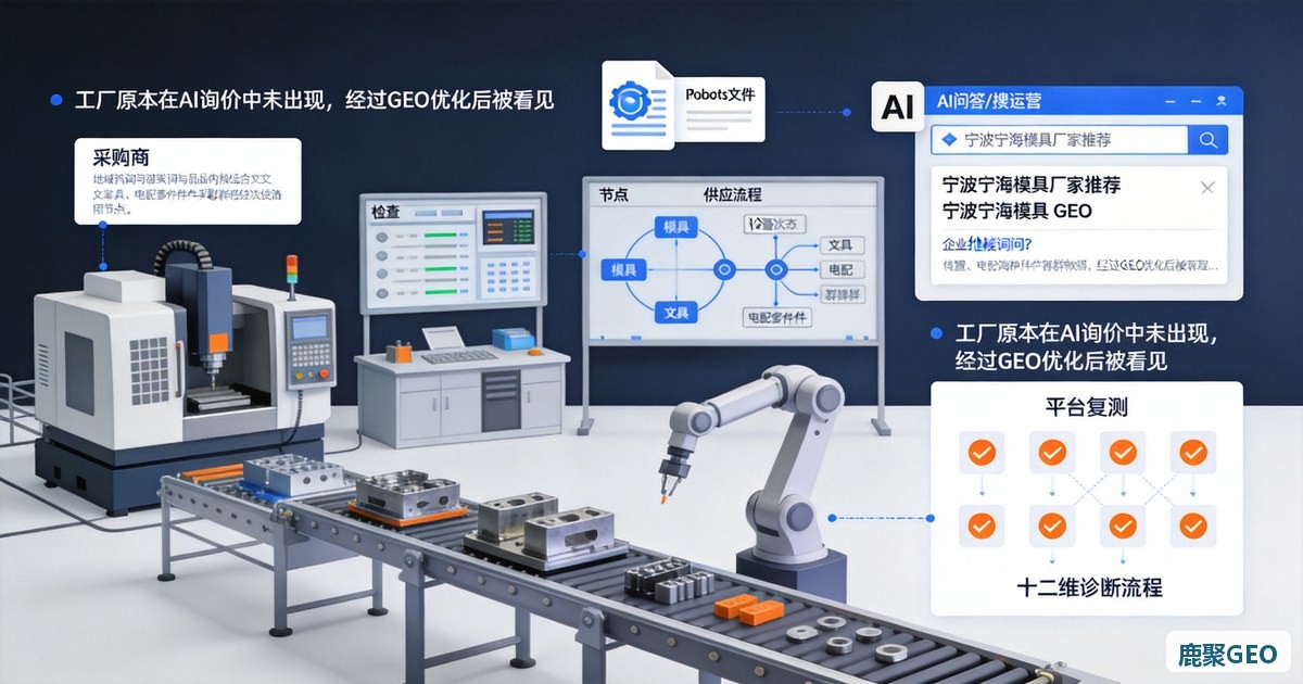 宁波宁海县地域词 GEO 优化公司怎么选？——宁海模具城客户先问「宁波宁海模具 GEO」