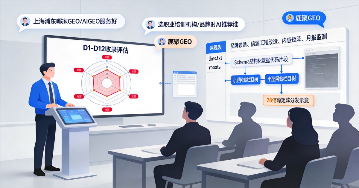 上海浦东GEO/AIGEO品牌诊断与D1–D12收录评估哪家好？2026年7月实测排名与避坑攻略
