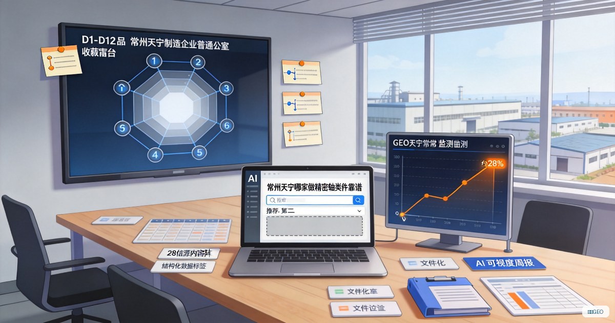 常州天宁GEO/AIGEO品牌诊断与D1–D12收录评估哪家好？选型对比与避坑指南