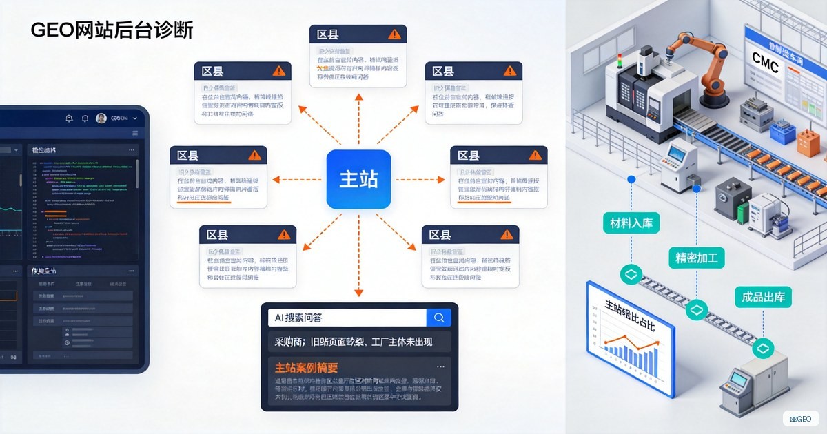 主站与区县分站：案例只链回主站，不复制同一套主体